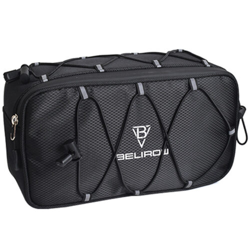 CATAZER 2.1L 4.3L bike handlebar bag black reflective design for MTB road bicycle