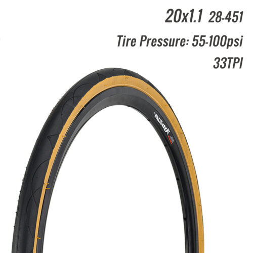 CATAZER 20 inch BMX tire showing tread pattern and 60TPI