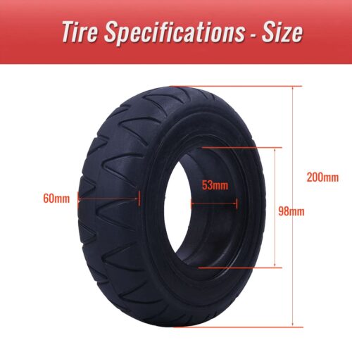 CATAZER 200x60 8 inch solid tire size