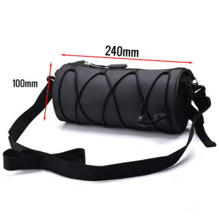 CATAZER 2L black handlebar bag showing ample storage and secure mounting