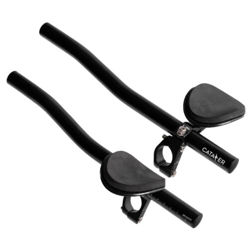 CATAZER 340mm aluminum alloy bike aero bar with high density sponge pad
