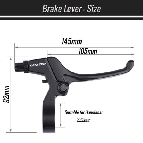 CATAZER 4 finger brake lever 92x145mm size