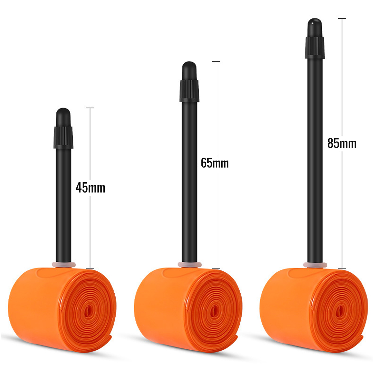 CATAZER 700x18 28C Tube For Road Cycling – 45mm 65mm 85mm Valve Length CATAZER 700x18 28C tube for road cycling – 45mm 65mm 85mm valve length