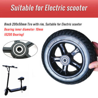 CATAZER 8 inch bicycel solid wheel easy to install