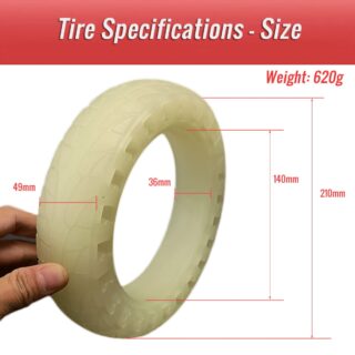 CATAZER 8.5 Inch Luminous Honeycomb Solid Tire Size CATAZER 8.5 Inch Luminous Honeycomb Solid Tire size
