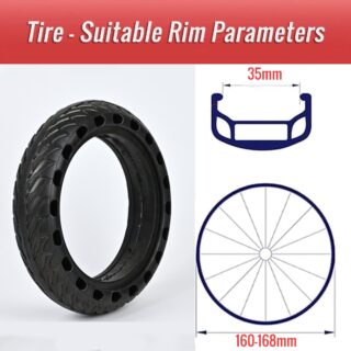 CATAZER 8.5x2 electric scooter honeycomb tire suitable rim size