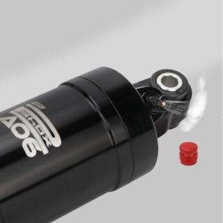 CATAZER AO 6 Shock Showing Air Valve And DU Bushing Construction CATAZER AO 6 shock showing air valve and DU bushing construction