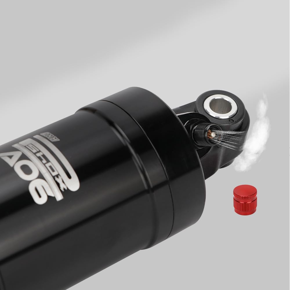 CATAZER AO 6 Shock Showing Air Valve And DU Bushing Construction CATAZER AO 6 shock showing air valve and DU bushing construction