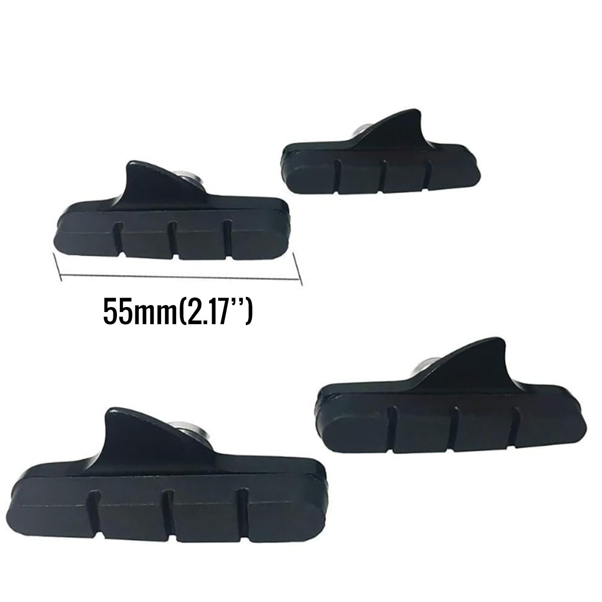 CATAZER V brake pads installed on road bike – quiet squeak free braking performance