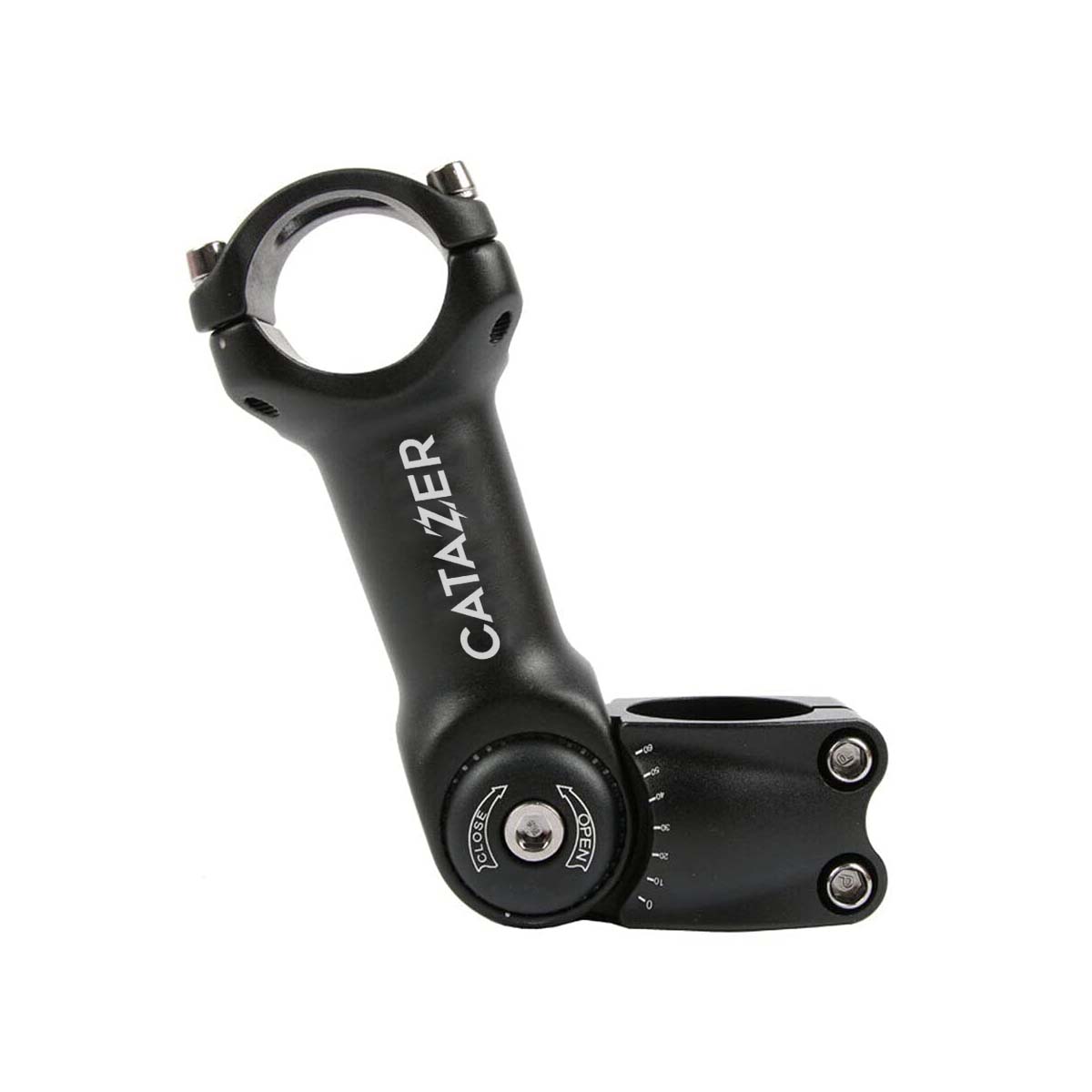CATAZER Adjustable Bike Stem 0 60 Degree 31.8mm Bar 31.8mm Fork 6061 Aluminum CATAZER adjustable bike stem 0 60 degree 31.8mm bar 31.8mm fork 6061 aluminum
