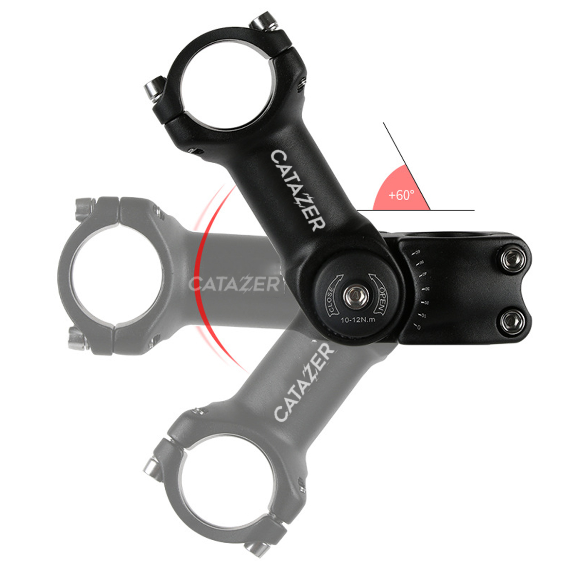 CATAZER Adjustable Handlebar Stem Universal Fit CATAZER adjustable handlebar stem universal fit