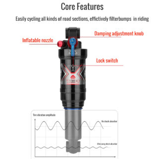 CATAZER air shock installed on mountain bike frame – lightweight pneumatic suspension