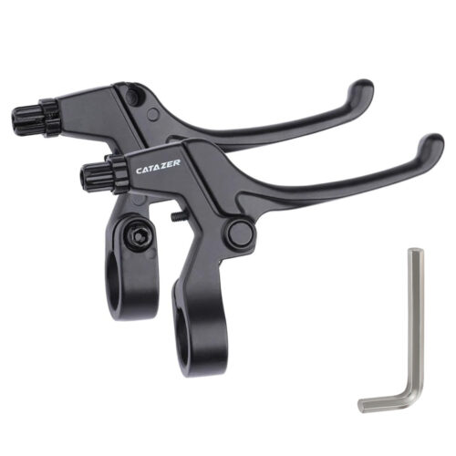 CATAZER aluminum alloy 4 finger brake lever pair for 22.2mm mountain bike handlebars