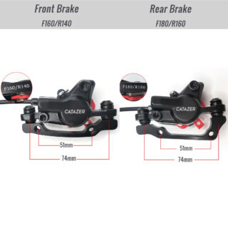 CATAZER aluminum alloy disc brake caliper size