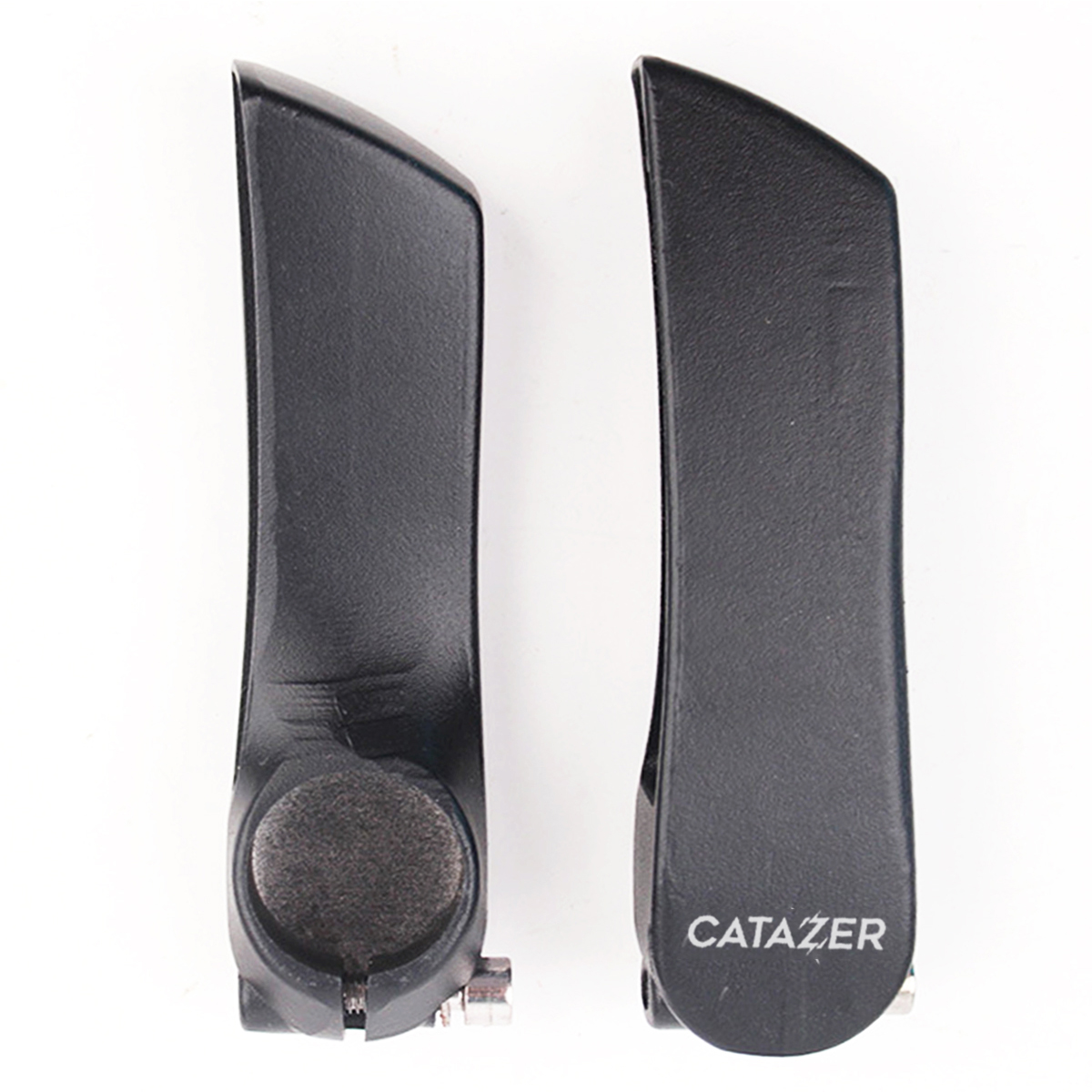 CATAZER Aluminum Bar Ends 22.2mm Lightweight 141g Ergonomic Design For MTB Road Bike CATAZER aluminum bar ends 22.2mm lightweight 141g ergonomic design for MTB road bike