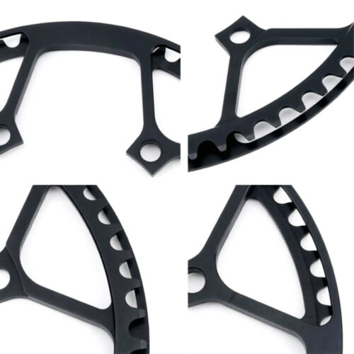 CATAZER bicycle chainring showing universal tooth profile and lightweight construction