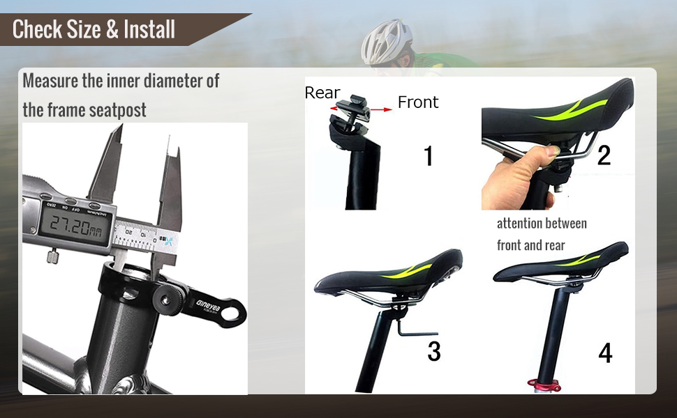 CATAZER bicycle seatpost measure size