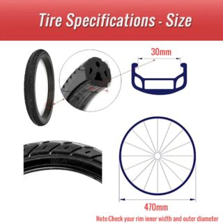 CATAZER bicycle solid tire 22x2.125 for 22 inch bike