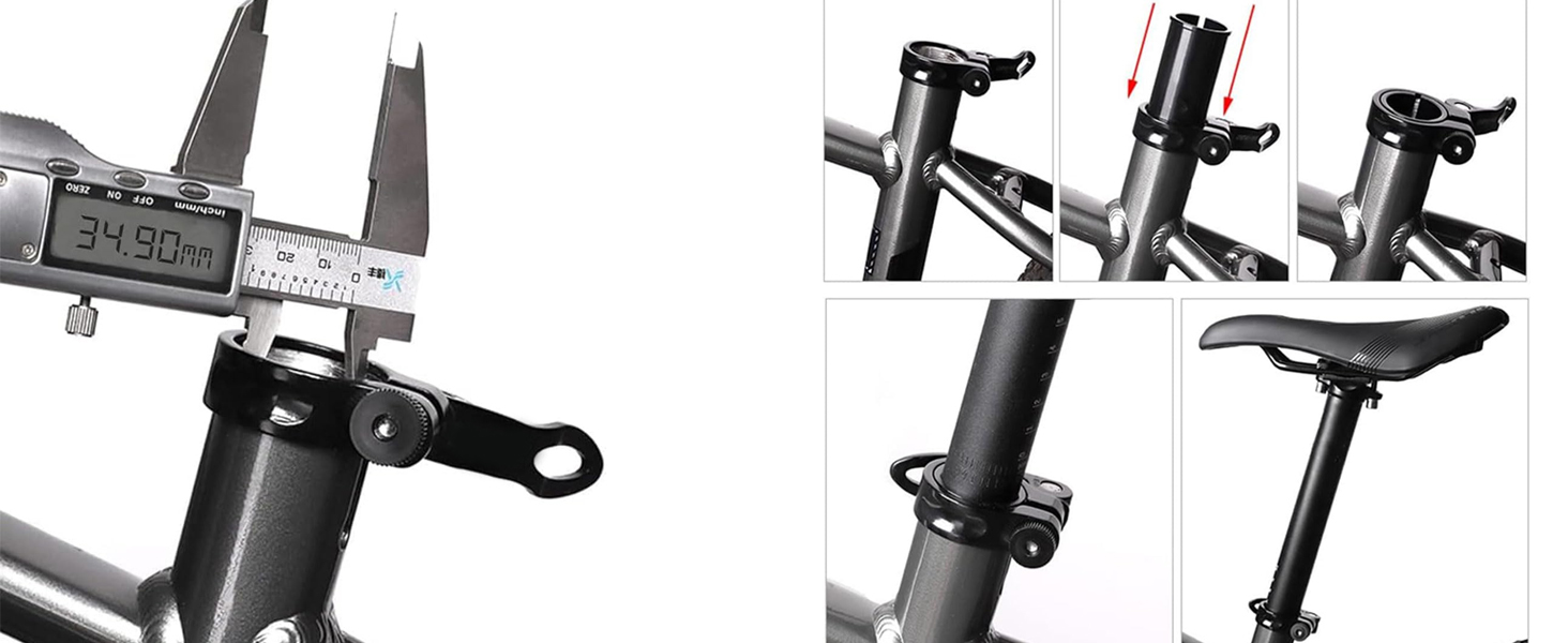 CATAZER bike seatpost shim sleeve easy installation