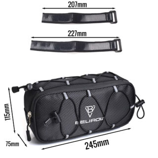 CATAZER black bike handlebar bag 2.1L size