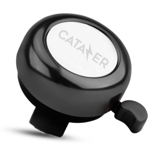 CATAZER black classic bike bell aluminum alloy fits 21 23mm handlebar for adult kids bike