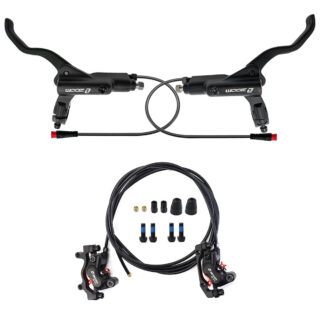CATAZER black hydraulic disc brake set with power cut off for e bike left 80cm right 140cm