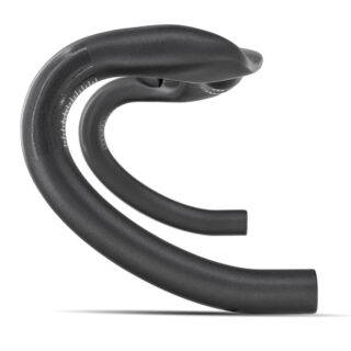 CATAZER carbon drop bar showing 127mm drop and 104mm reach dimensions