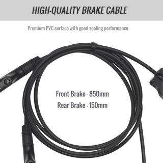 CATAZER hydraulic disc brake installed on mountain bike with brake cable