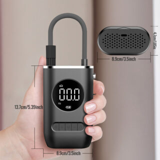 CATAZER inflator in use on bicycle tire – precise inflation for road and mountain bikes