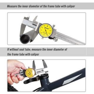 CATAZER lightweight bike seatpost measure size