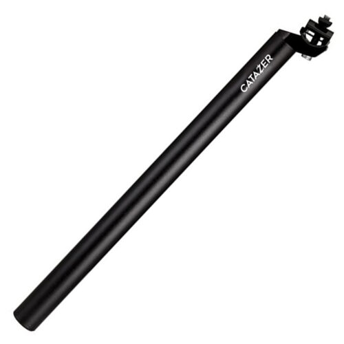 CATAZER lightweight bike seatpost showing full metal head and bolt adjustment