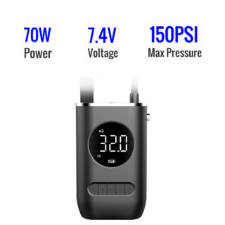 CATAZER portable bike pump with Type C charging cable