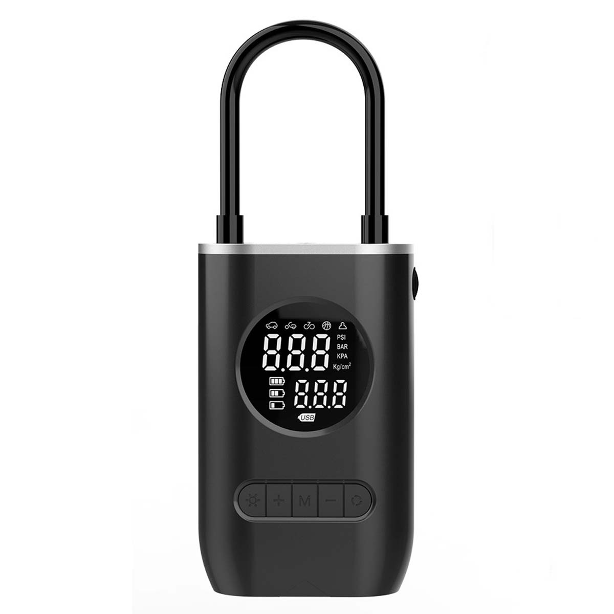 CATAZER portable electric tire inflator 150PSI dual screen 70W 4 modes