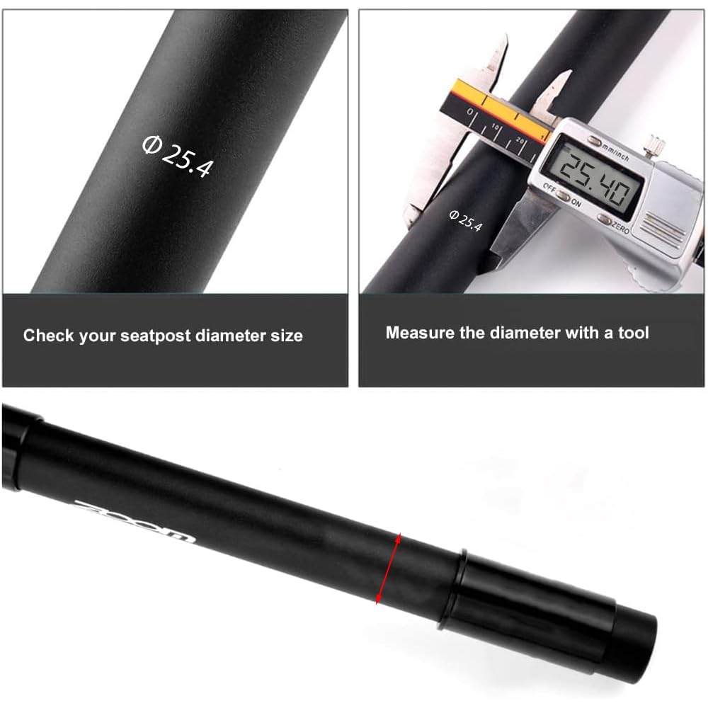 CATAZER shim selection Measuring seatpost diameter and seat tube inner diameter