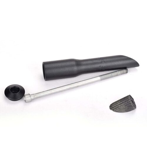 CATAZER stem extension installed on mountain bike fork – raises handlebar height