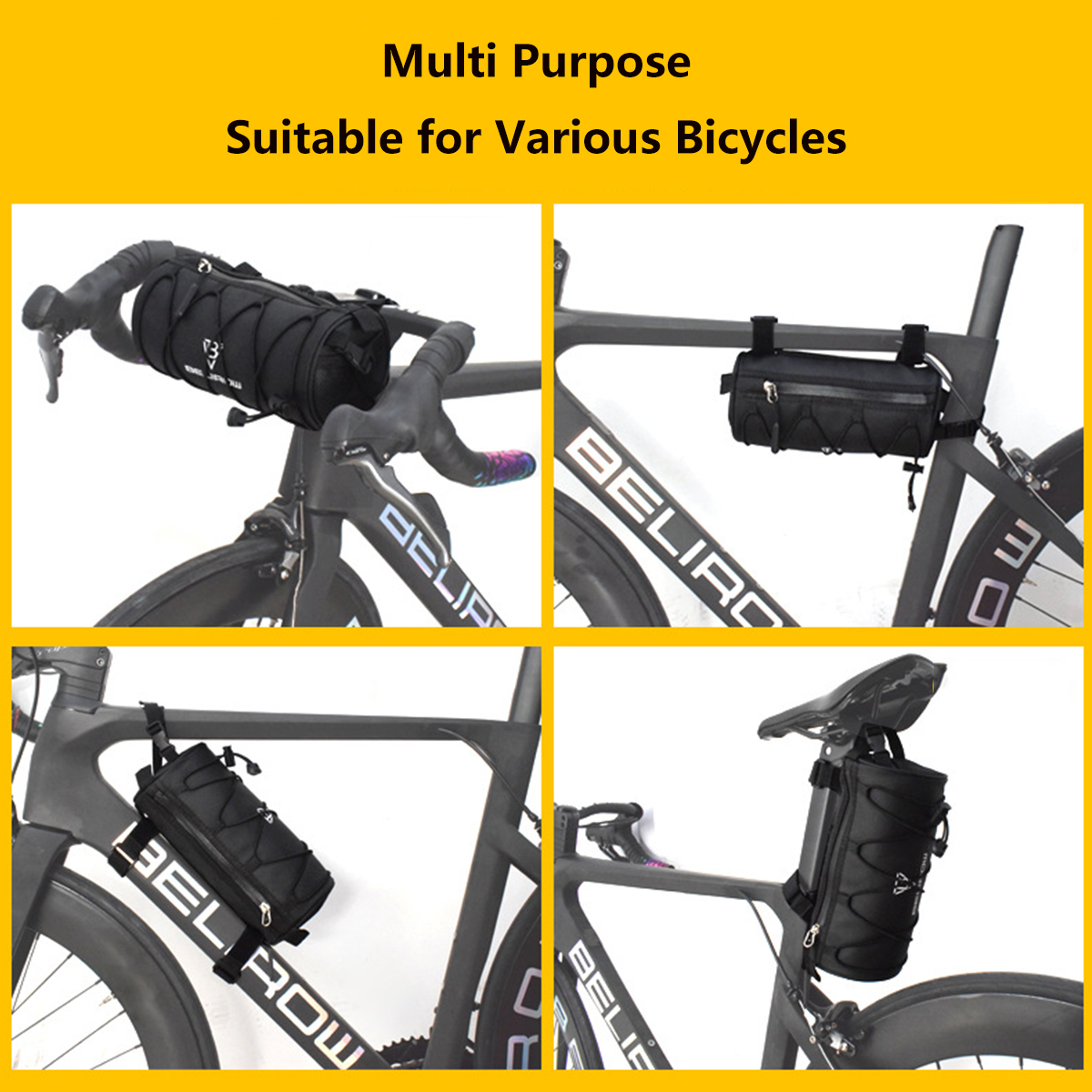 CATAZER versatile bicycle bag easy installation