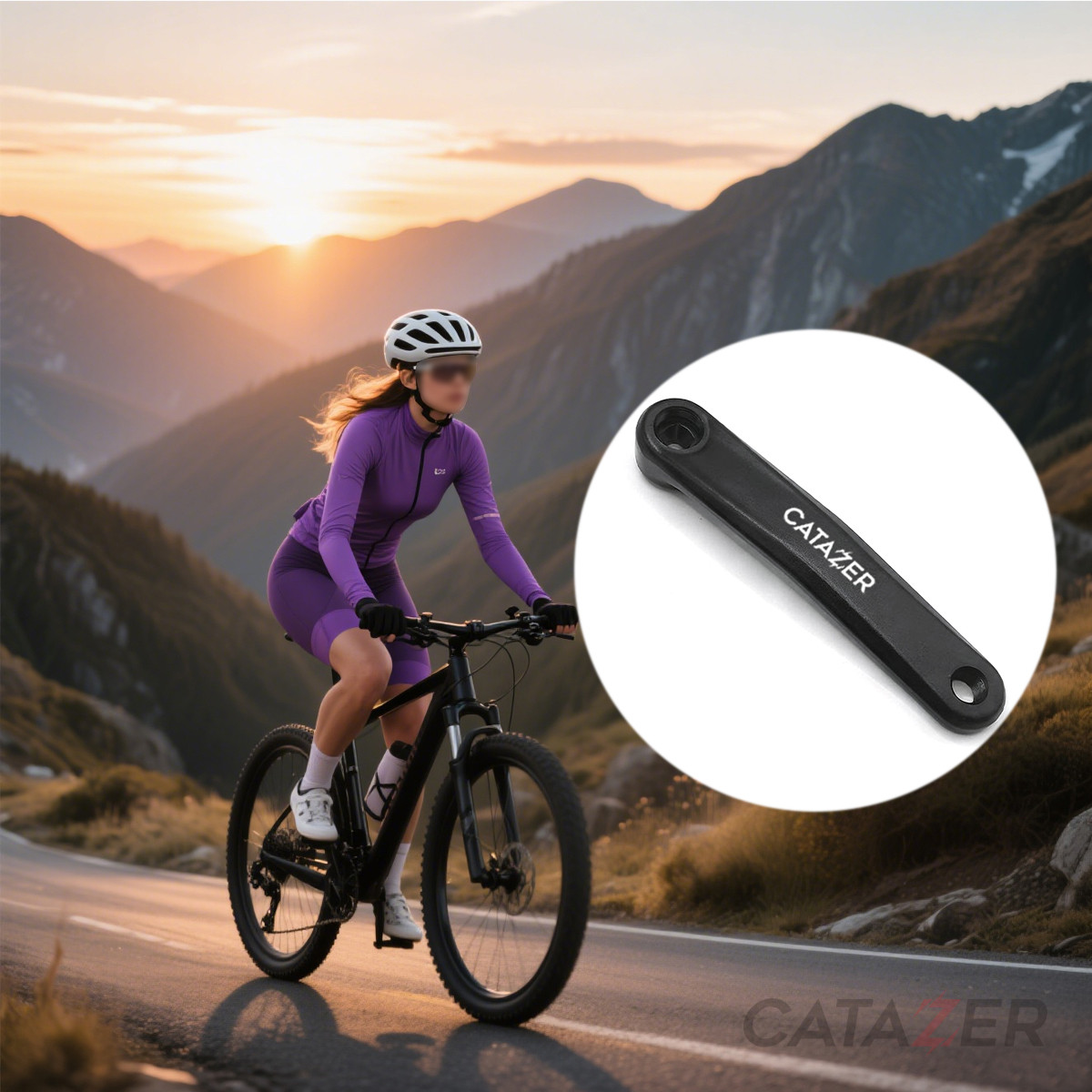 aluminum bicycle crank arm