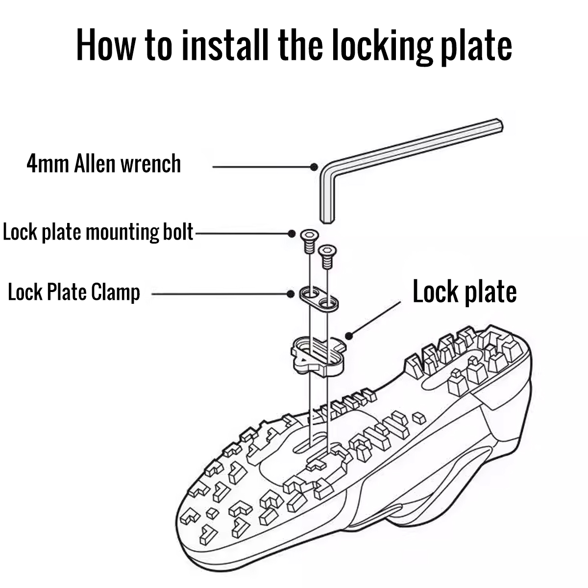 SPD bike pedal cleats SH56