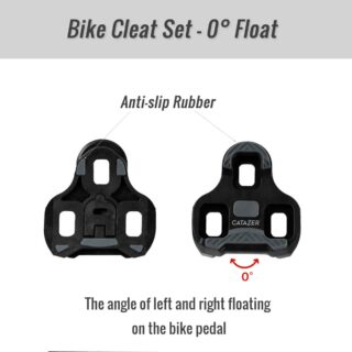 TPU bike cleats 0° float