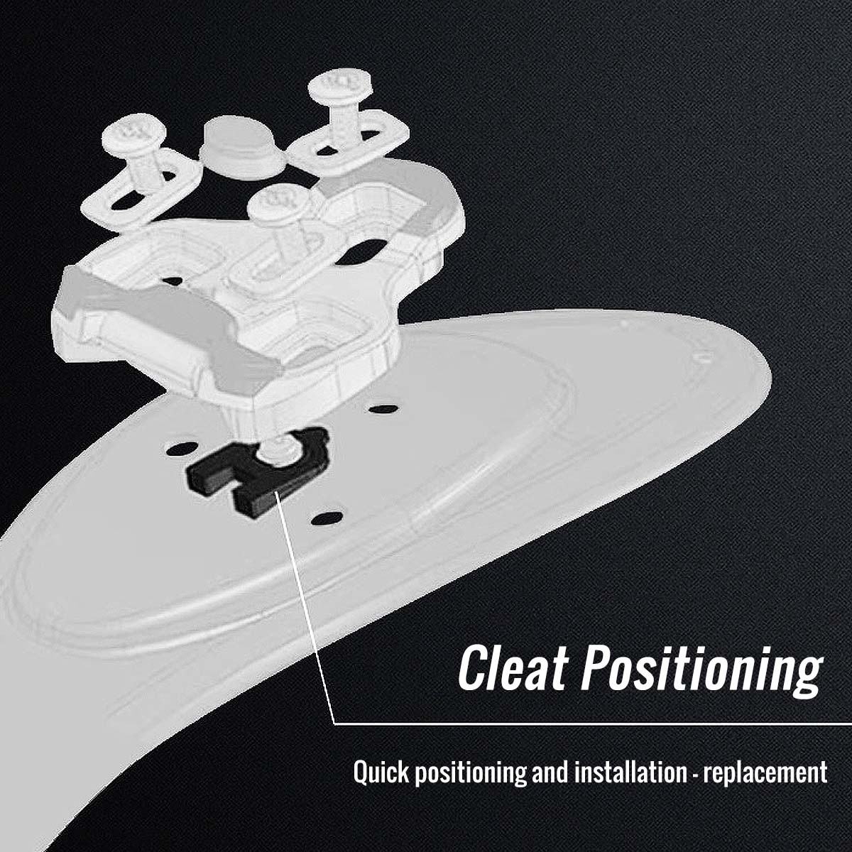 TPU bike cleats 4.5° float