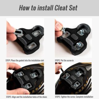 TPU bike cleats 9° float