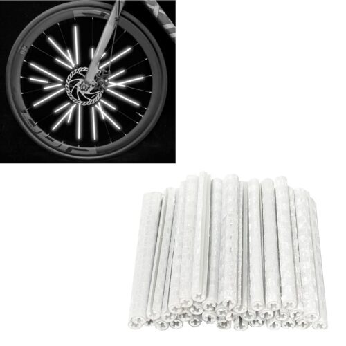 Close-up of CATAZER reflective strips glowing under headlight