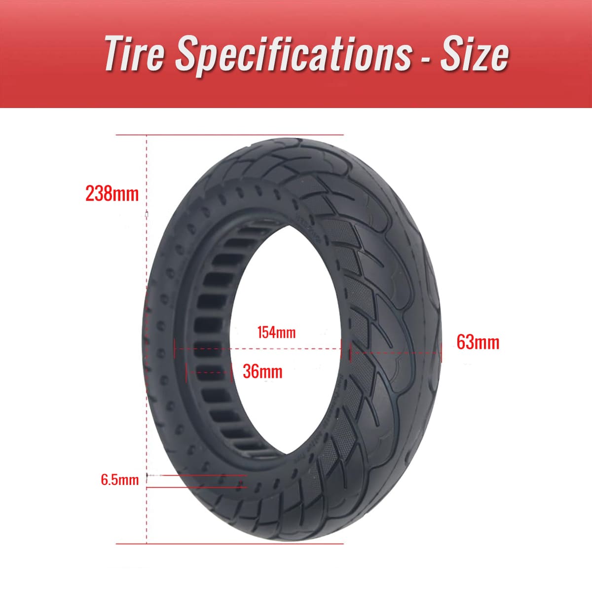 X TYRE907.PT01 10x2.5 solid tire light bounce honeycomb structure on Ninebot tire