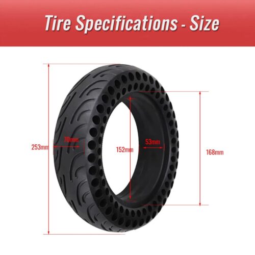 airless honeycomb structure on electric scooter tire