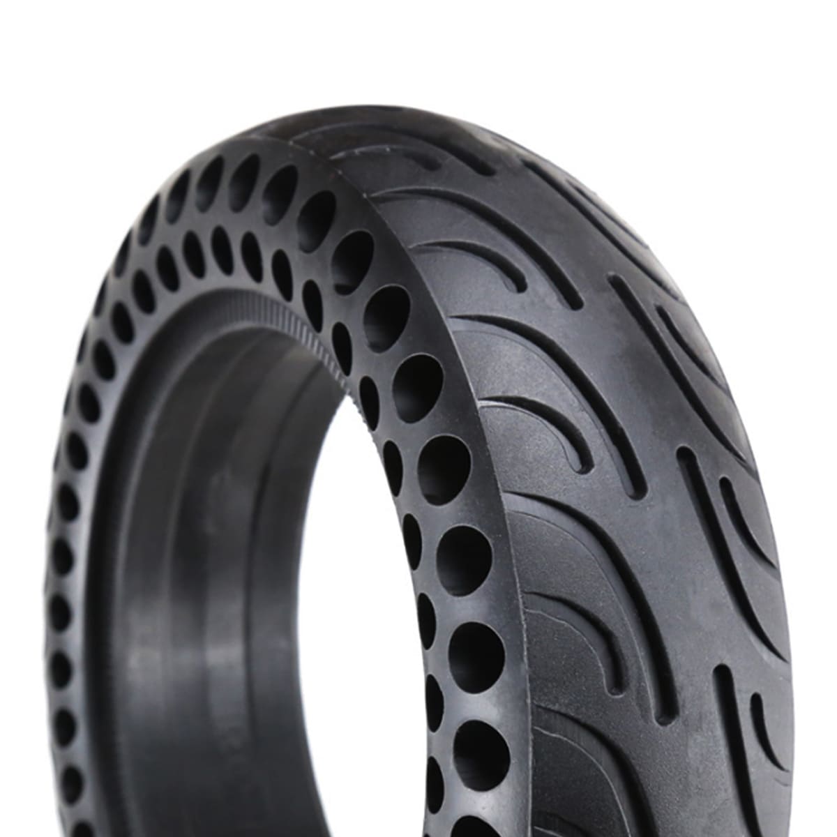X TYRE908.PT03 bicycle honeycomb tire solid tire installed on Evercross electric scooter