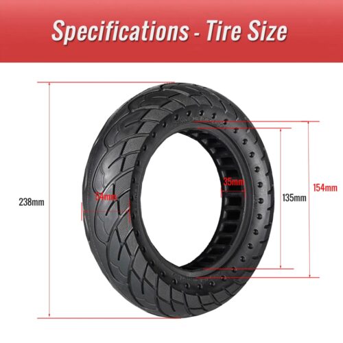 10 inch solid tire for Xiaomi electric scooter