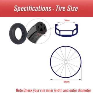 solid tire showing wear-resistant rubber