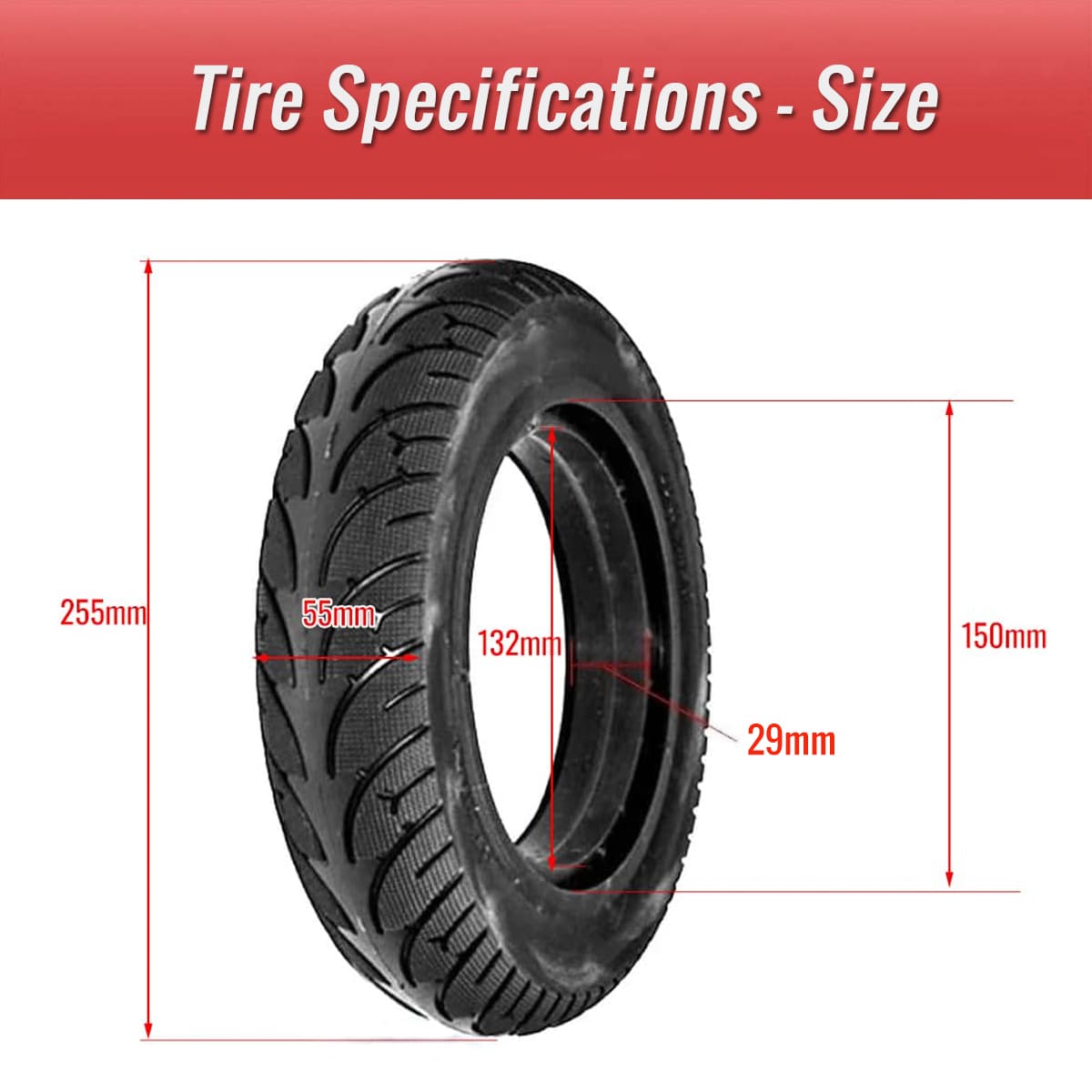 Z TYRE856.PT01 CATAZER 10x2.125 solid tire size CATAZER 10x2.125 solid tire size