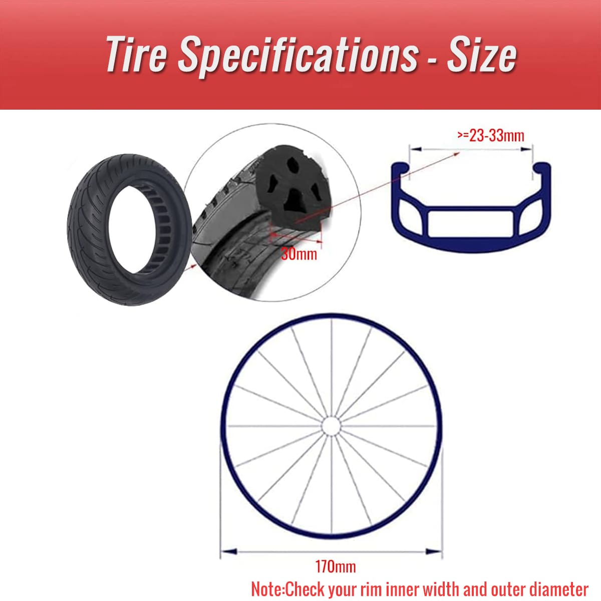 Z TYRE856.PT02 10 inch solid tire 10 inch bicycle solid tire