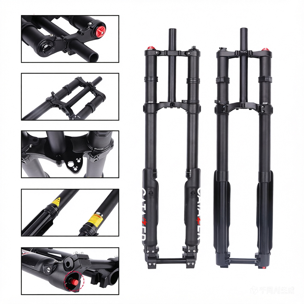 double shoulder fork 120 160mm hydraulic for mtb snowmobile including details-644mm double shoulder fork 120 160mm hydraulic for mtb snowmobile including details-644mm